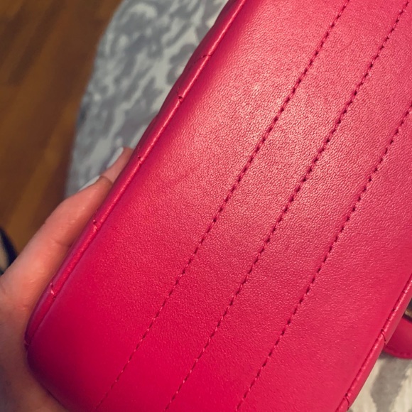 SOLD 😊 Chanel Square Mini Bag - Dark Pink 💕 - Picture 11 of 12